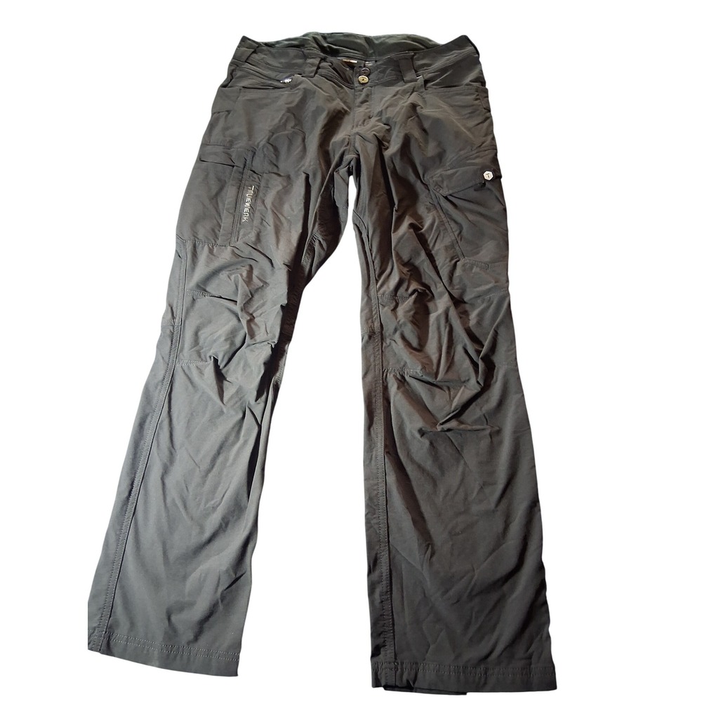 Truewerk Womens T1 Werkpant Grey Technical Work Pants Size 12 Short